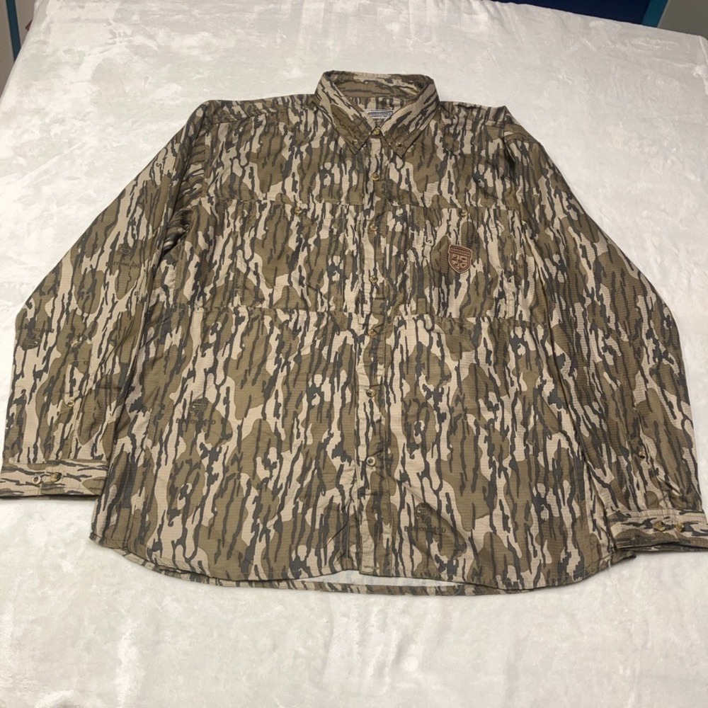 Mossy Oak‎ Gamekeeper Bottomland Camo Hunting NTN Long Sleeve Men's Size 2X *